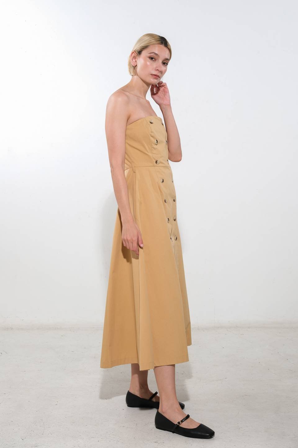 FOLLOW YOU EVERYWHERE WOVEN MIDI DRESS - Mack & Harvie