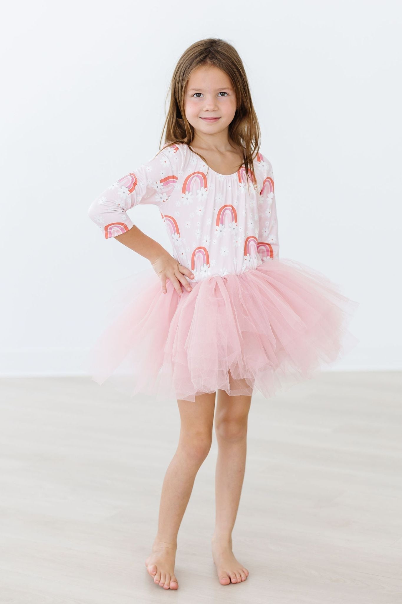 Fun & Flowers 3/4 Tutu Leotard - Mack & Harvie