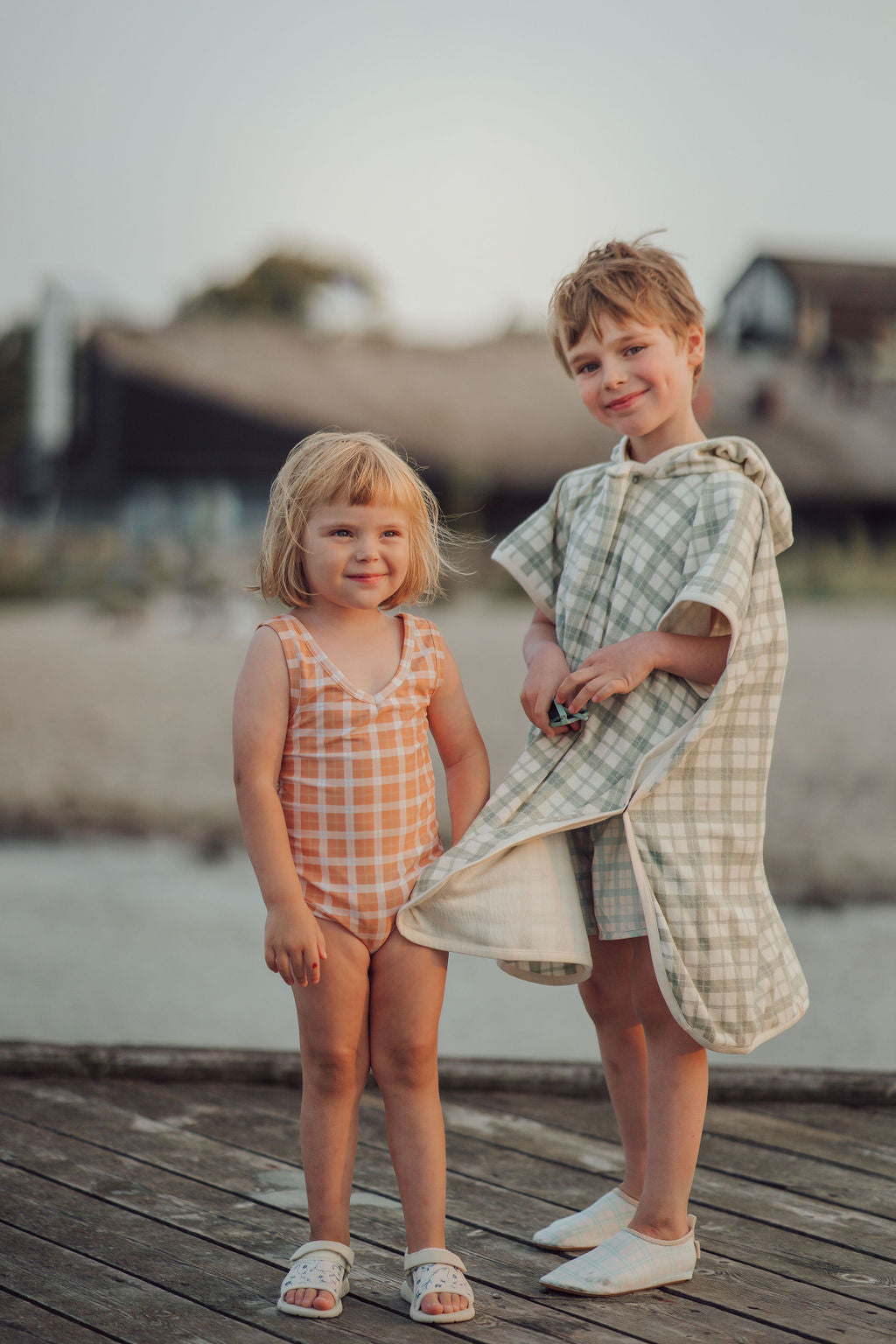 Swim Trunks | UPF + Recycled - Fern Plaid