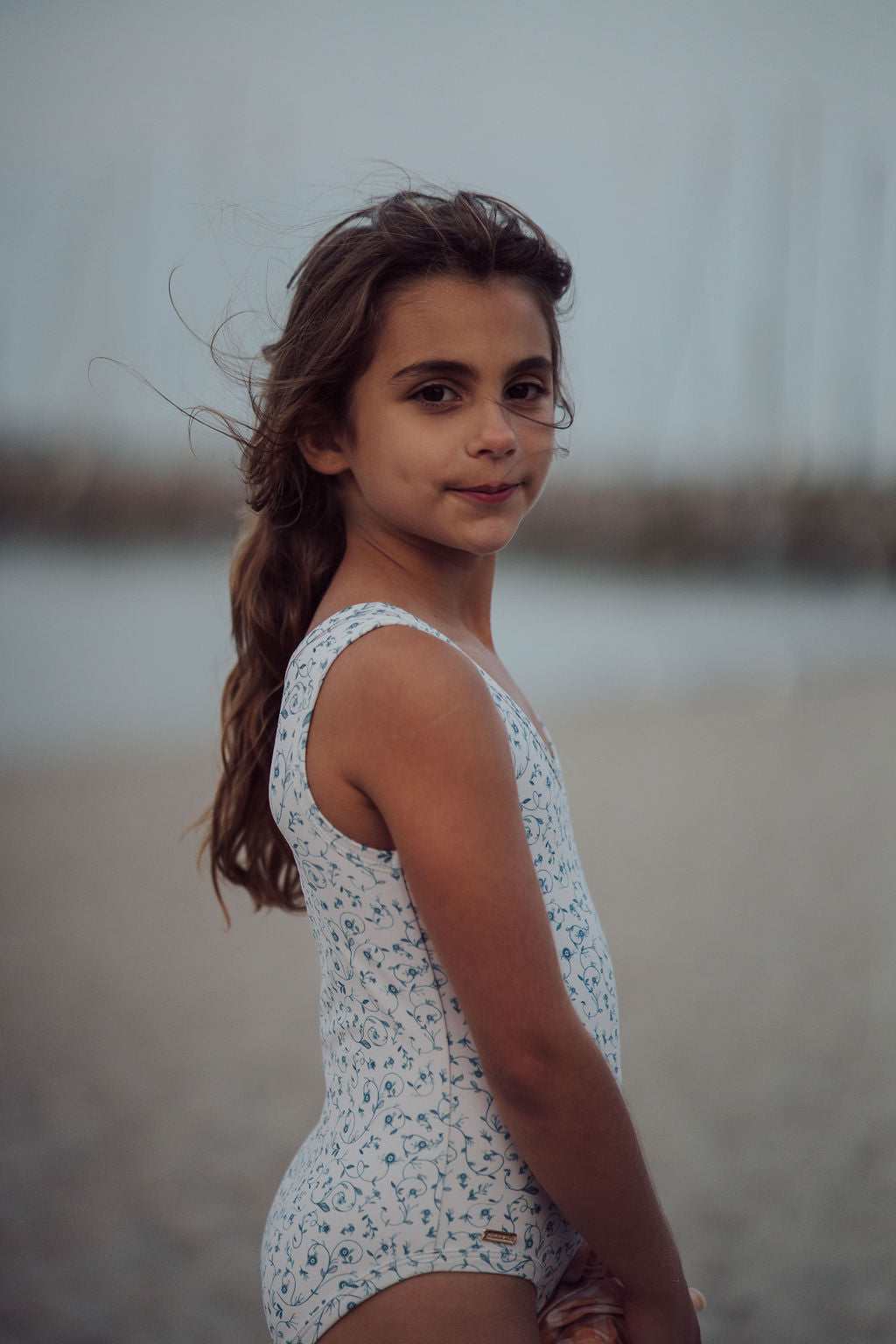 Sweetheart 1 Piece Swimsuit | UPF + Recycled - Scandi Floral