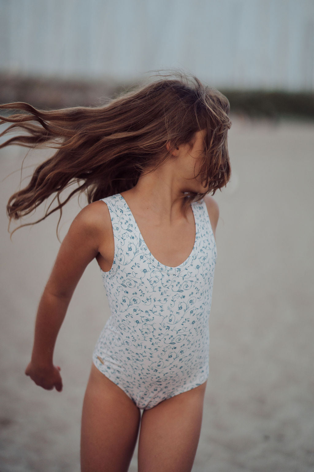 Sweetheart 1 Piece Swimsuit | UPF + Recycled - Scandi Floral