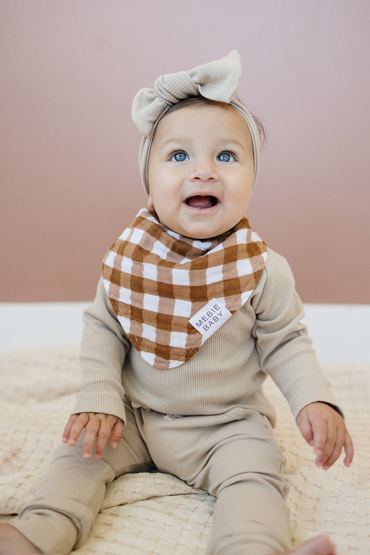 Gingham Muslin Bib - Mack & Harvie