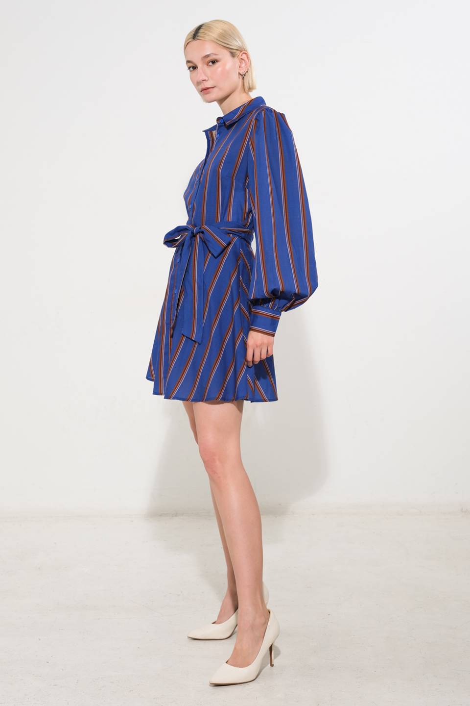 GIVE IT A GO WOVEN MINI DRESS - Mack & Harvie