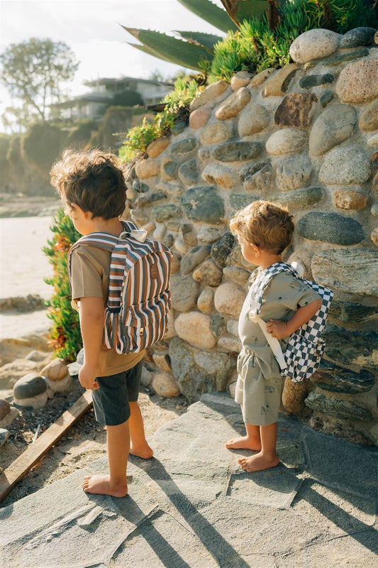 Green Checkered Mini Backpack - Mack & Harvie