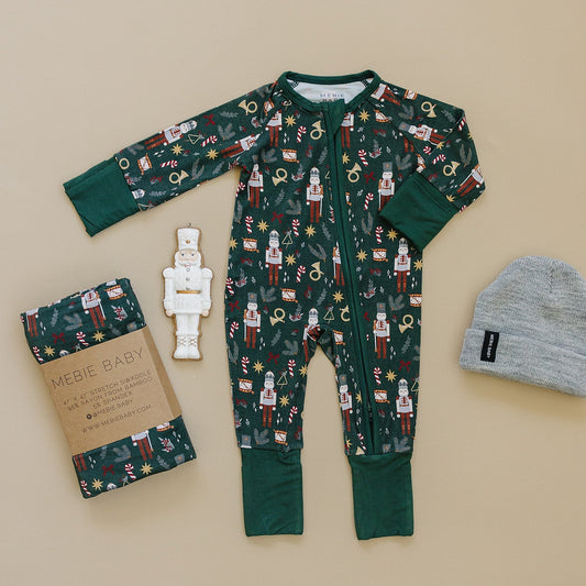Green Nutcracker Bamboo Zipper - Mack & Harvie