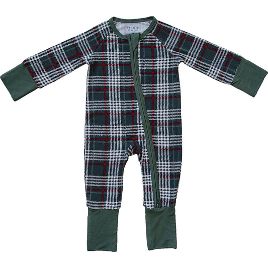 Green Plaid Bamboo Zipper - Mack & Harvie