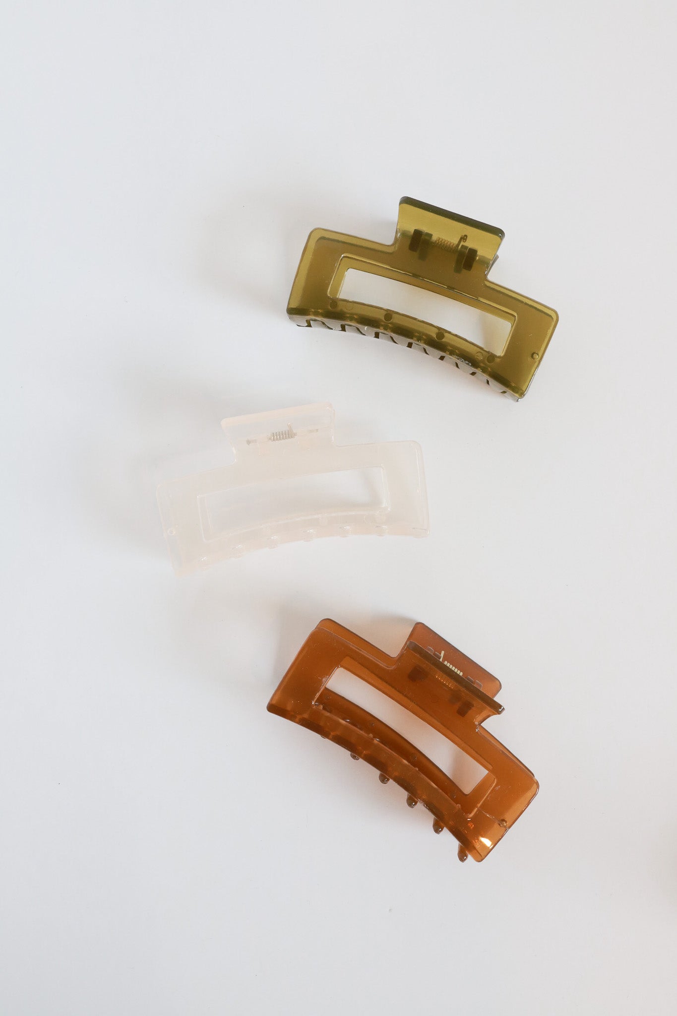Green Rectangle Hair Clip | Medium Size - Mack & Harvie