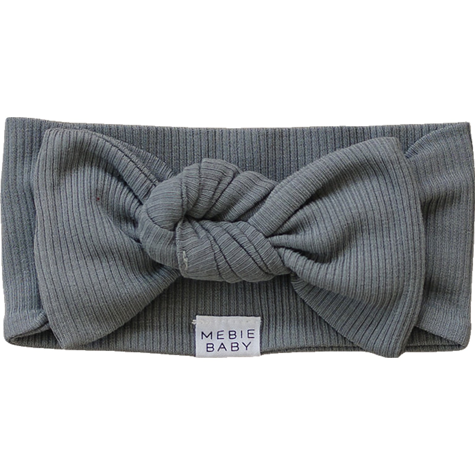 Grey Organic Cotton Ribbed Head Wrap - Mack & Harvie