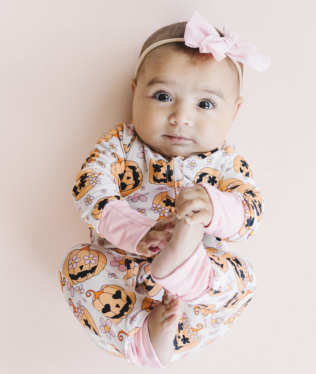 Halloween Bamboo Zip Romper | Pink - Mack & Harvie