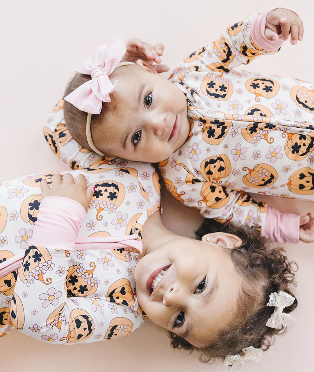 Halloween Bamboo Zip Romper | Pink - Mack & Harvie