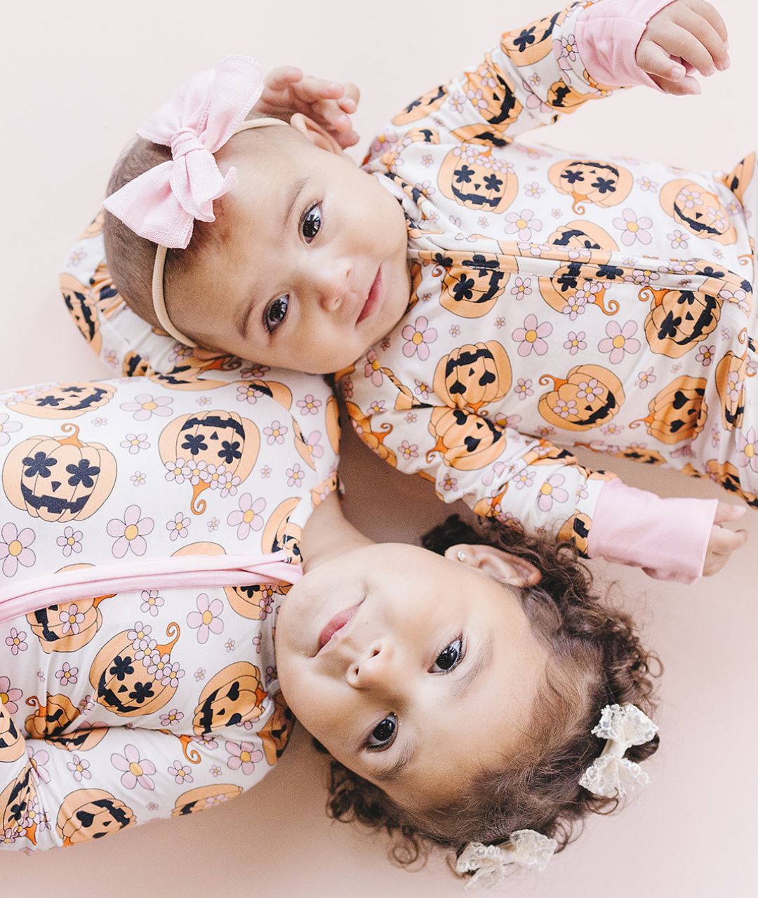 Halloween Bamboo Zip Romper | Pink - Mack & Harvie