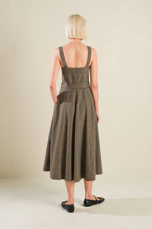 HAPPY CHANCE WOVEN MIDI DRESS - Mack & Harvie