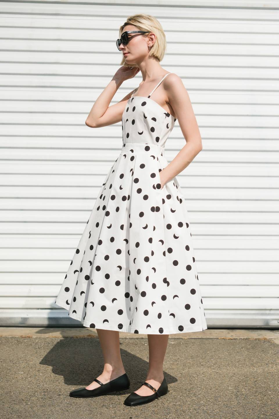 HARMONY HORIZON WOVEN MIDI DRESS - Mack & Harvie