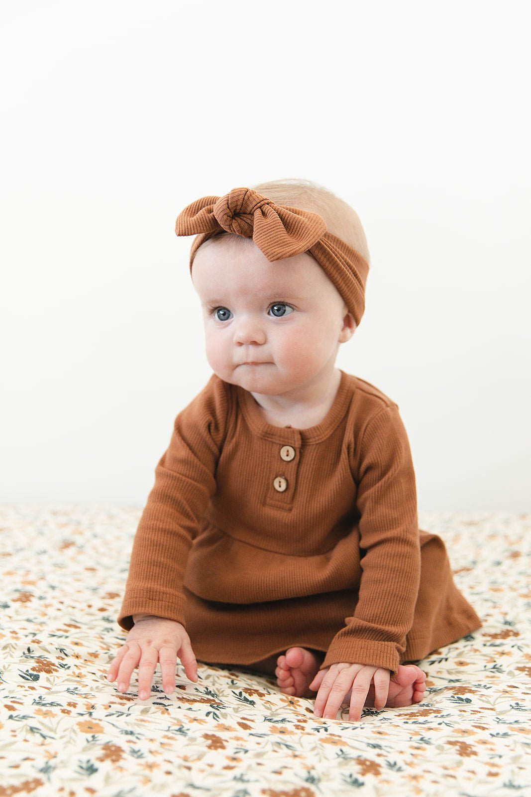 Harvest Floral Muslin Crib Sheet - Mack & Harvie