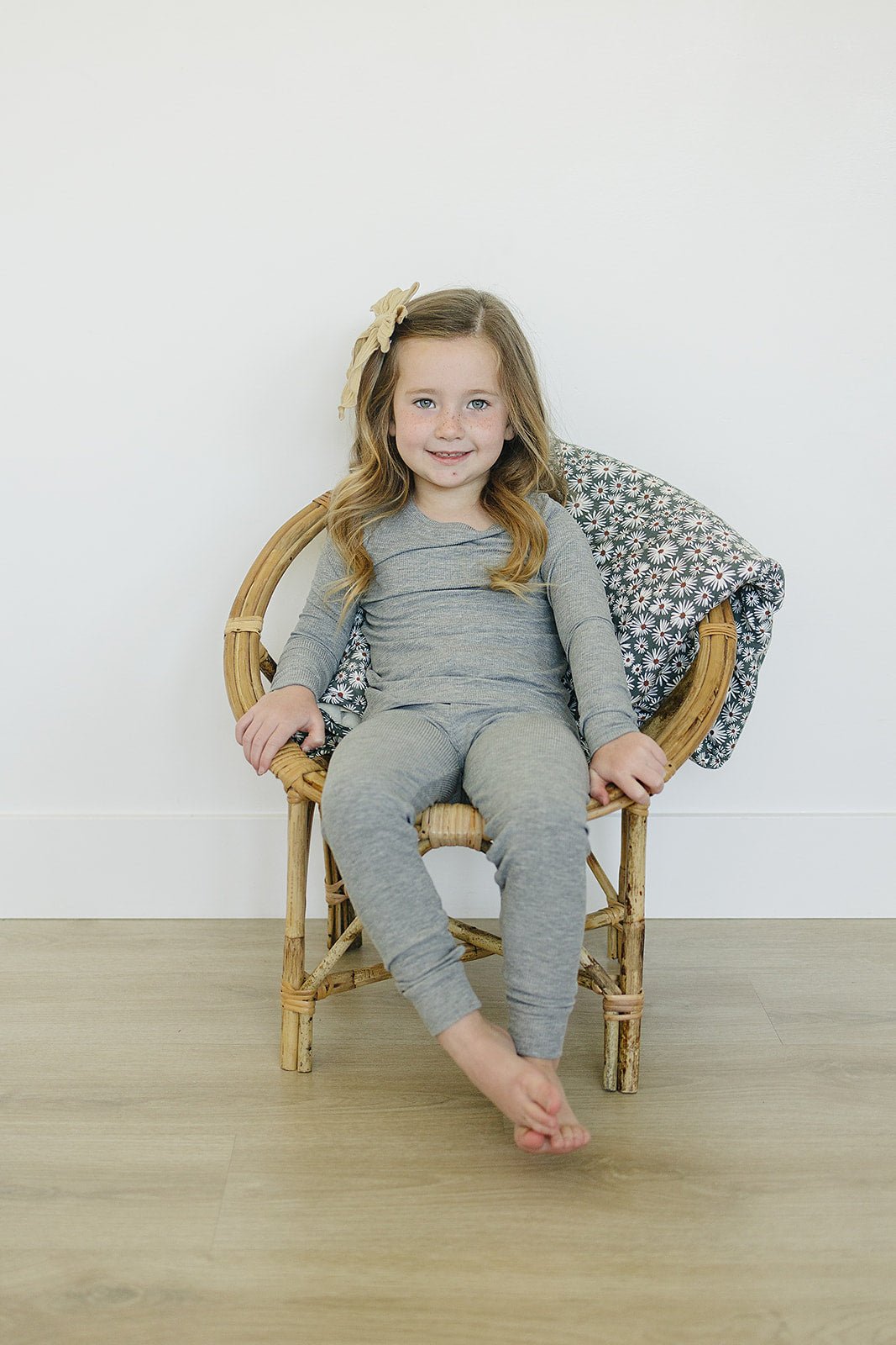 Heather Grey Ribbed Bamboo Cozy Set - Mack & Harvie