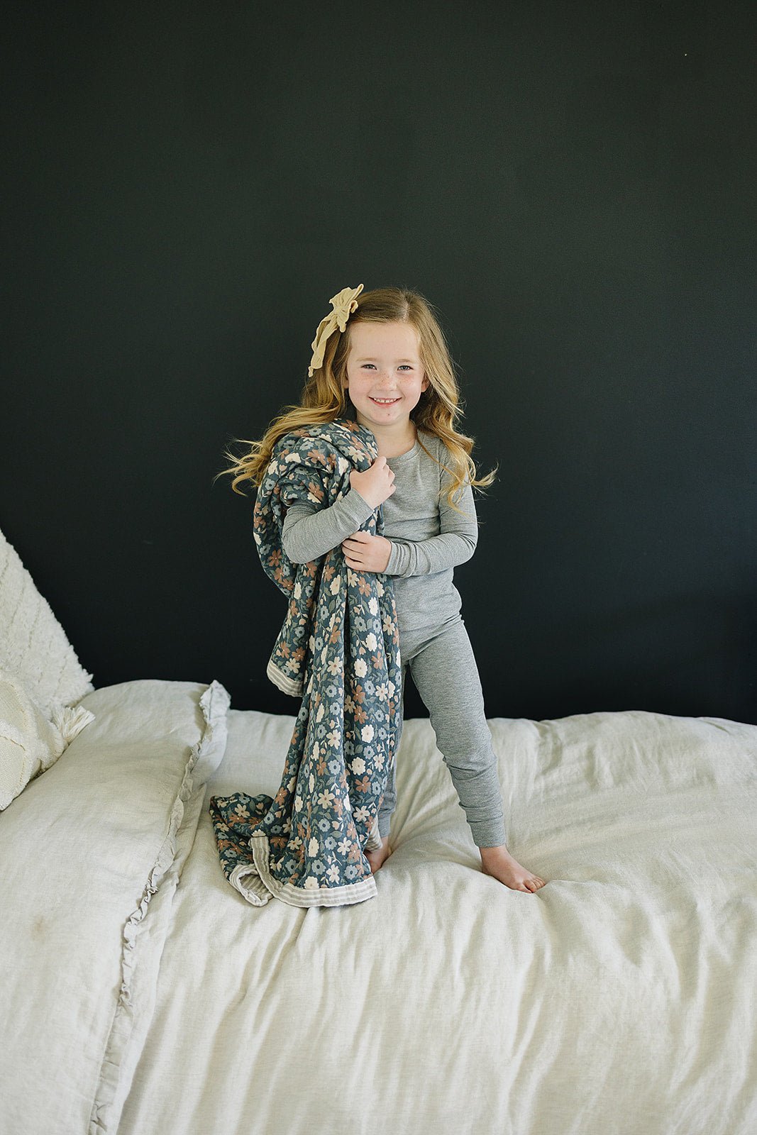 Heather Grey Ribbed Bamboo Cozy Set - Mack & Harvie