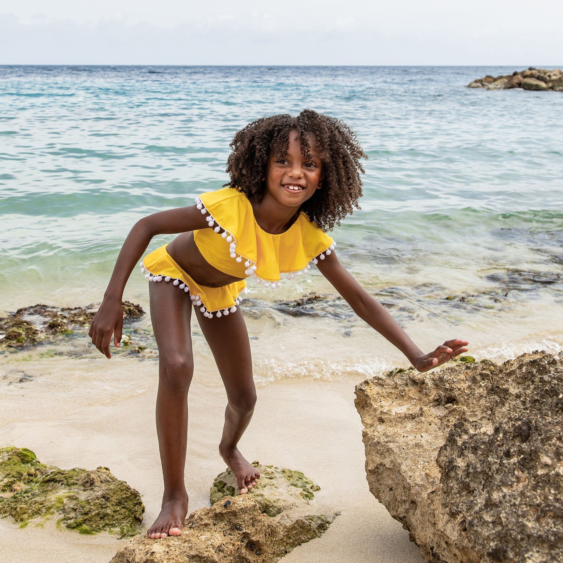 Hello Yellow Flounce Bikini - Mack & Harvie