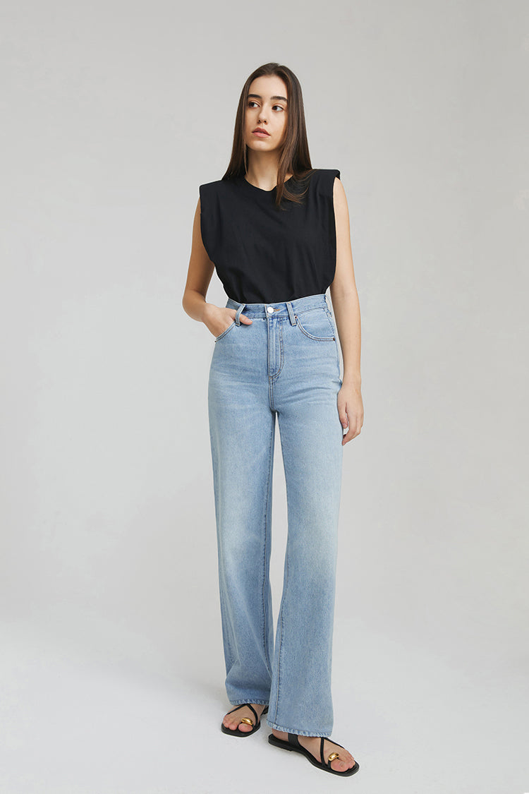 Coney Island Whitefish High Rise Wide Jeans