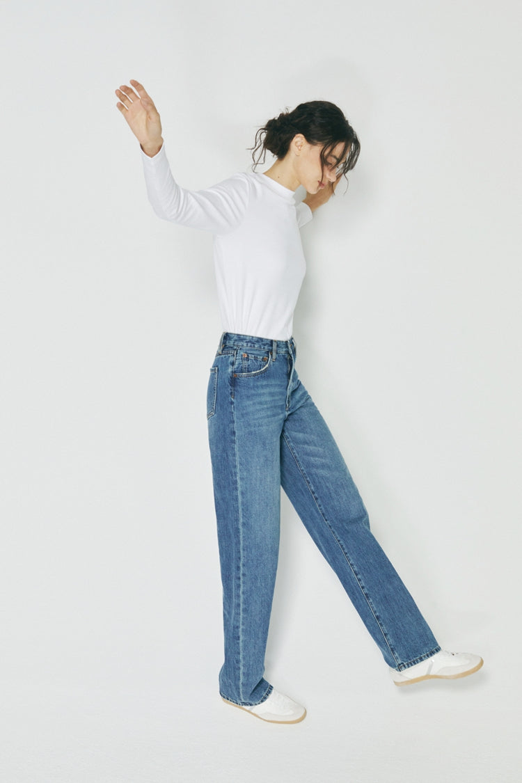 Coney Island Whitefish High Rise Wide Jeans