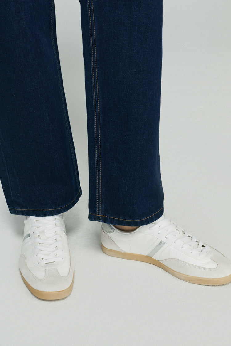 Manhattan High Rise Straight Ankle Jeans