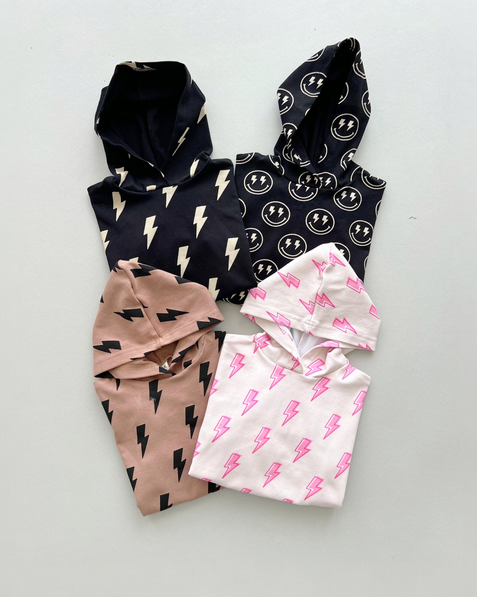 Hooded Bubble Romper | Pink Bolts - Mack & Harvie