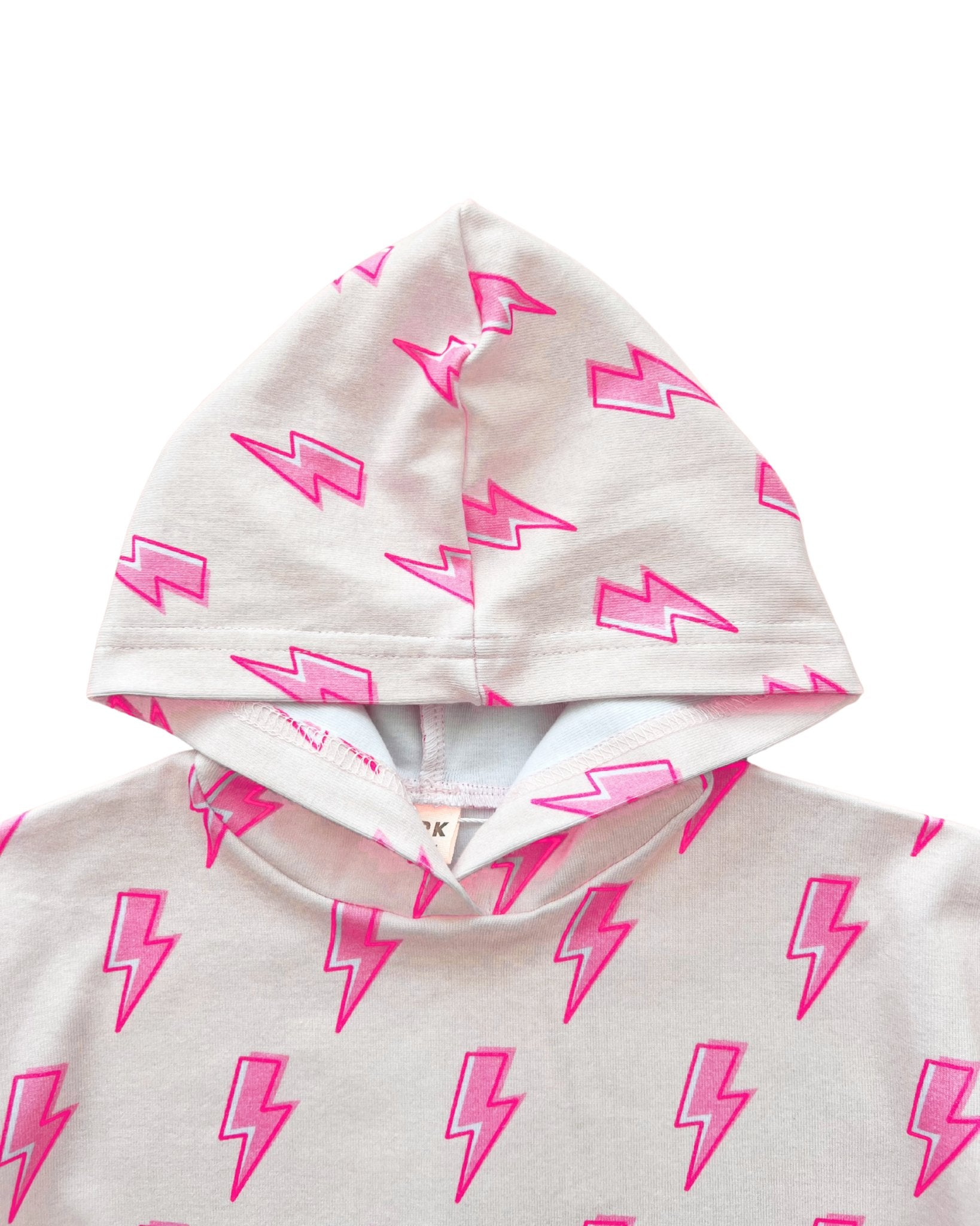 Hooded Bubble Romper | Pink Bolts - Mack & Harvie