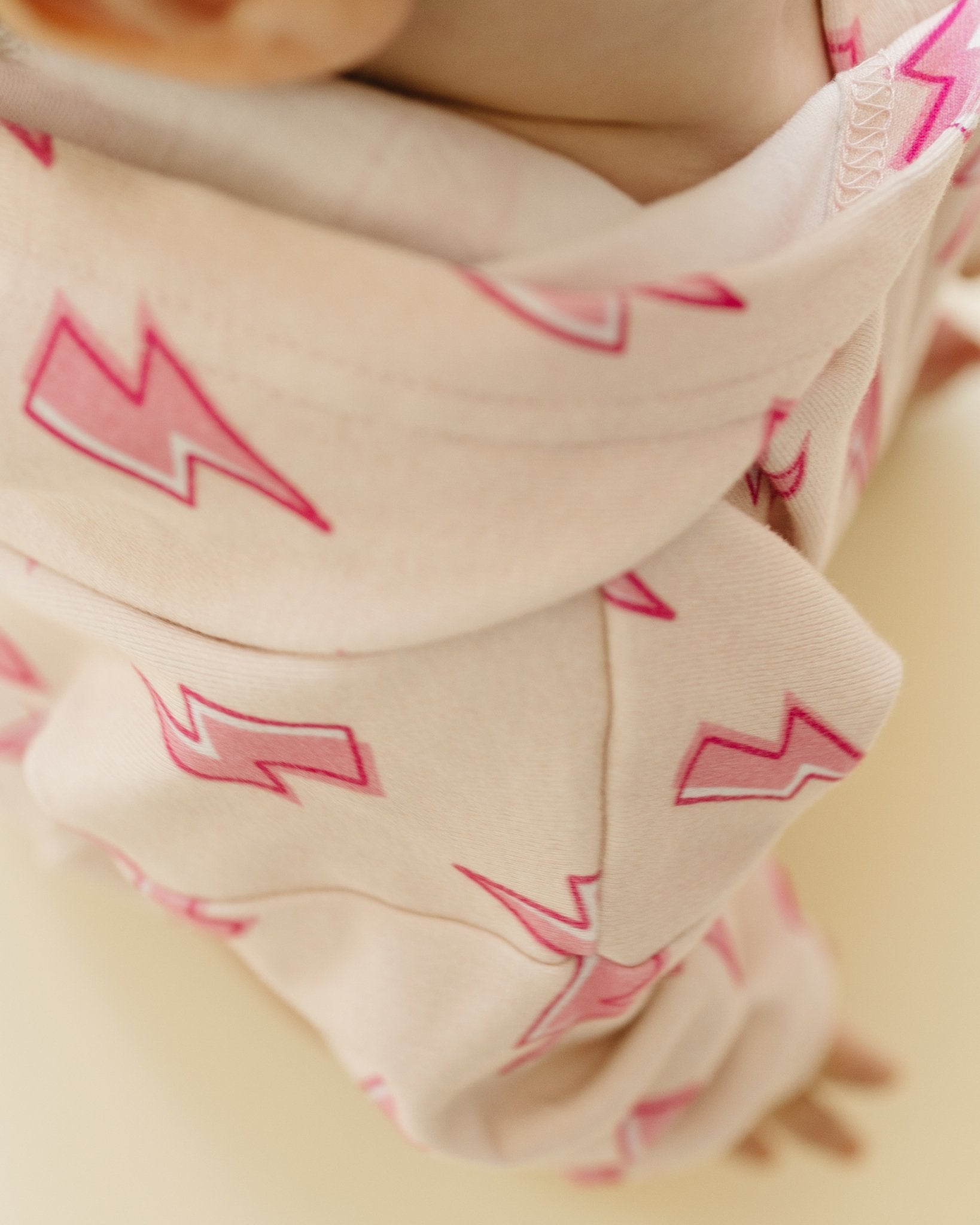 Hooded Bubble Romper | Pink Bolts - Mack & Harvie