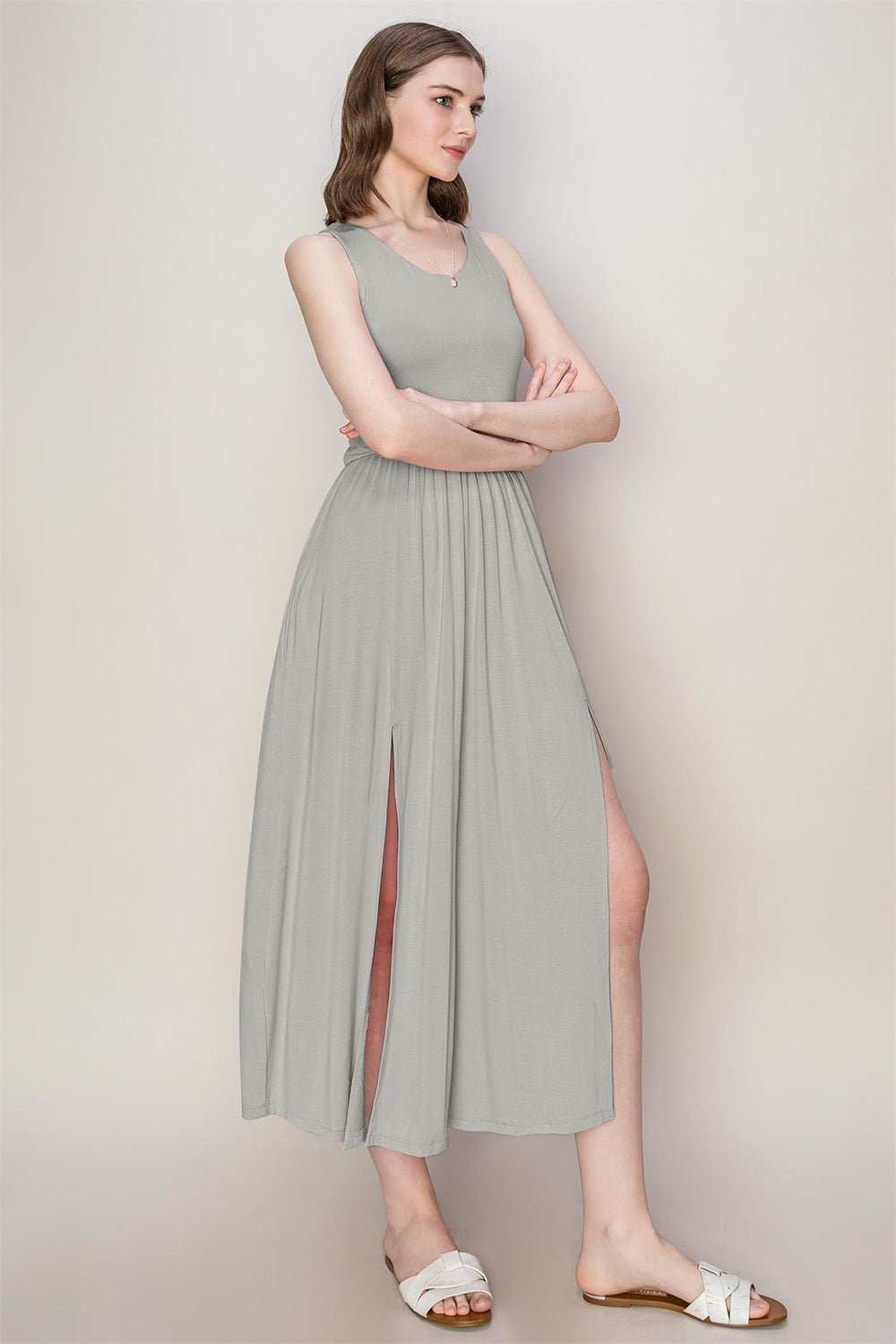 HYFVE Sleeveless Slit Midi Dress - Mack & Harvie