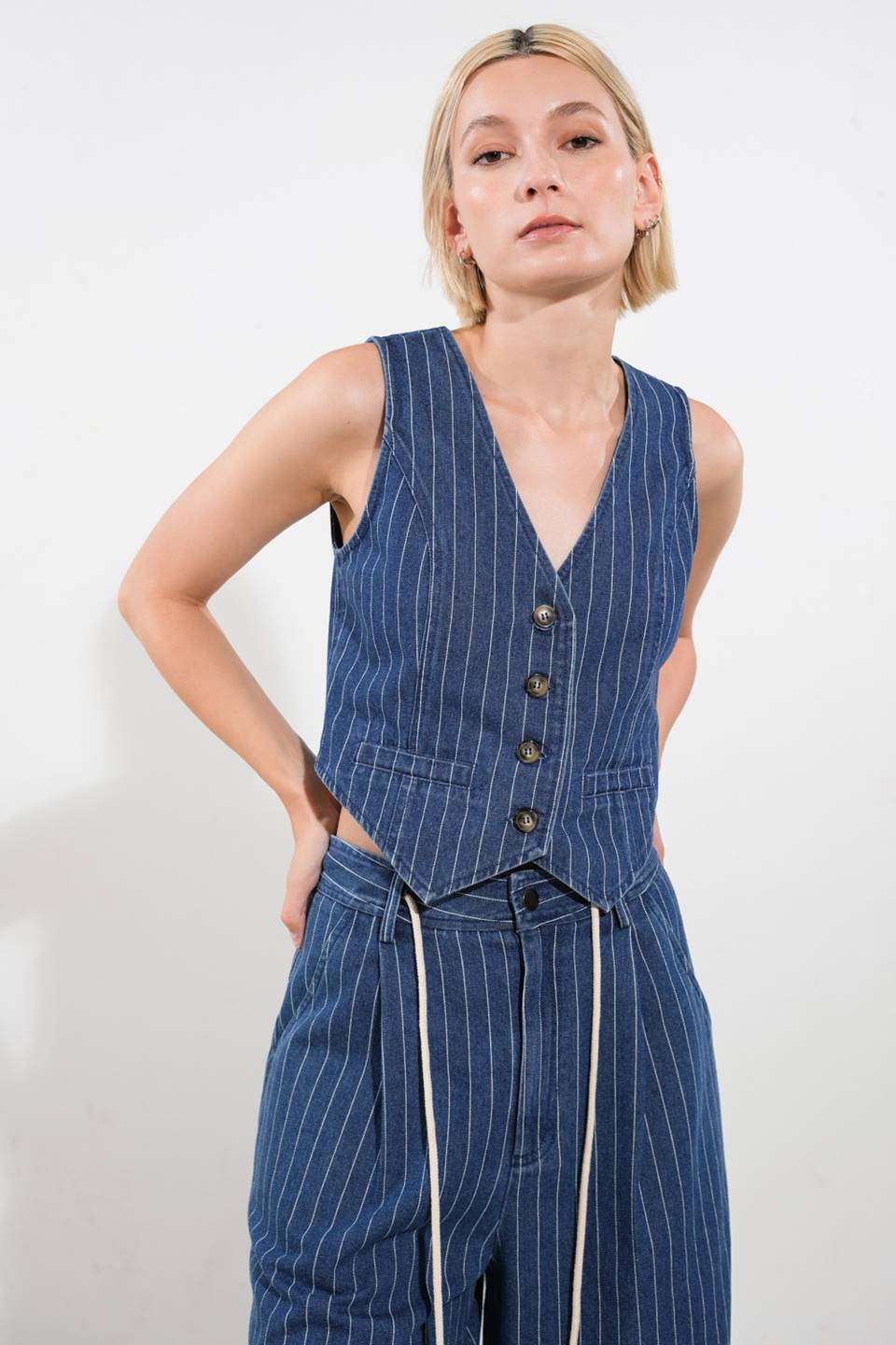 I STILL BELIEVE DENIM VEST - Mack & Harvie