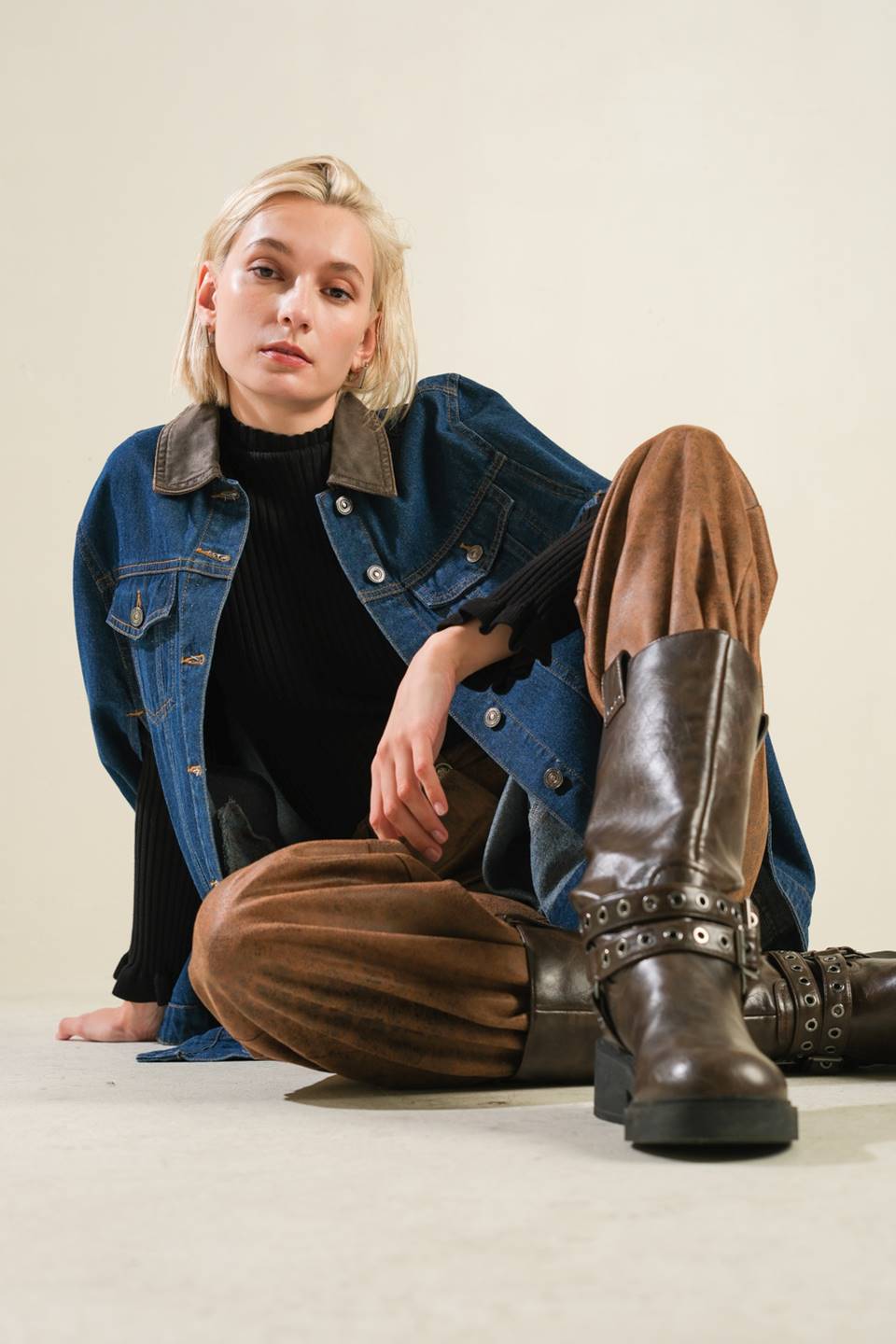 IF THOU MUST LOVE ME DENIM CAPE JACKET - Mack & Harvie