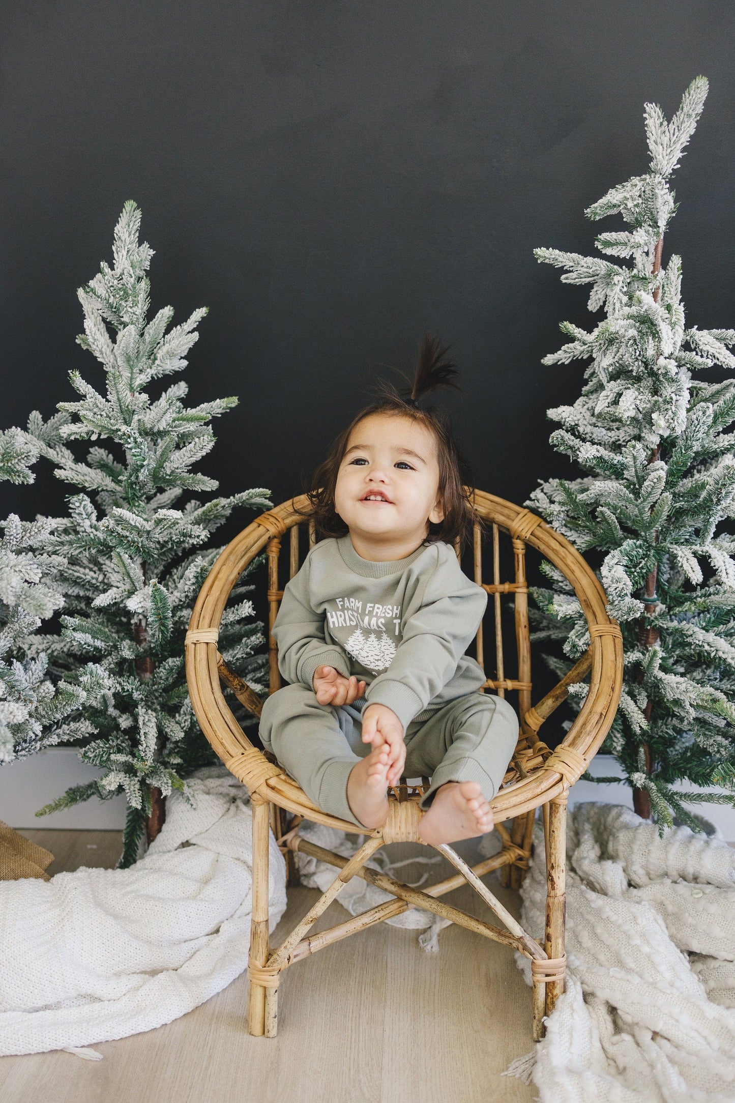 Farm Fresh Christmas Trees Organic Cotton 2pc Jogger Set