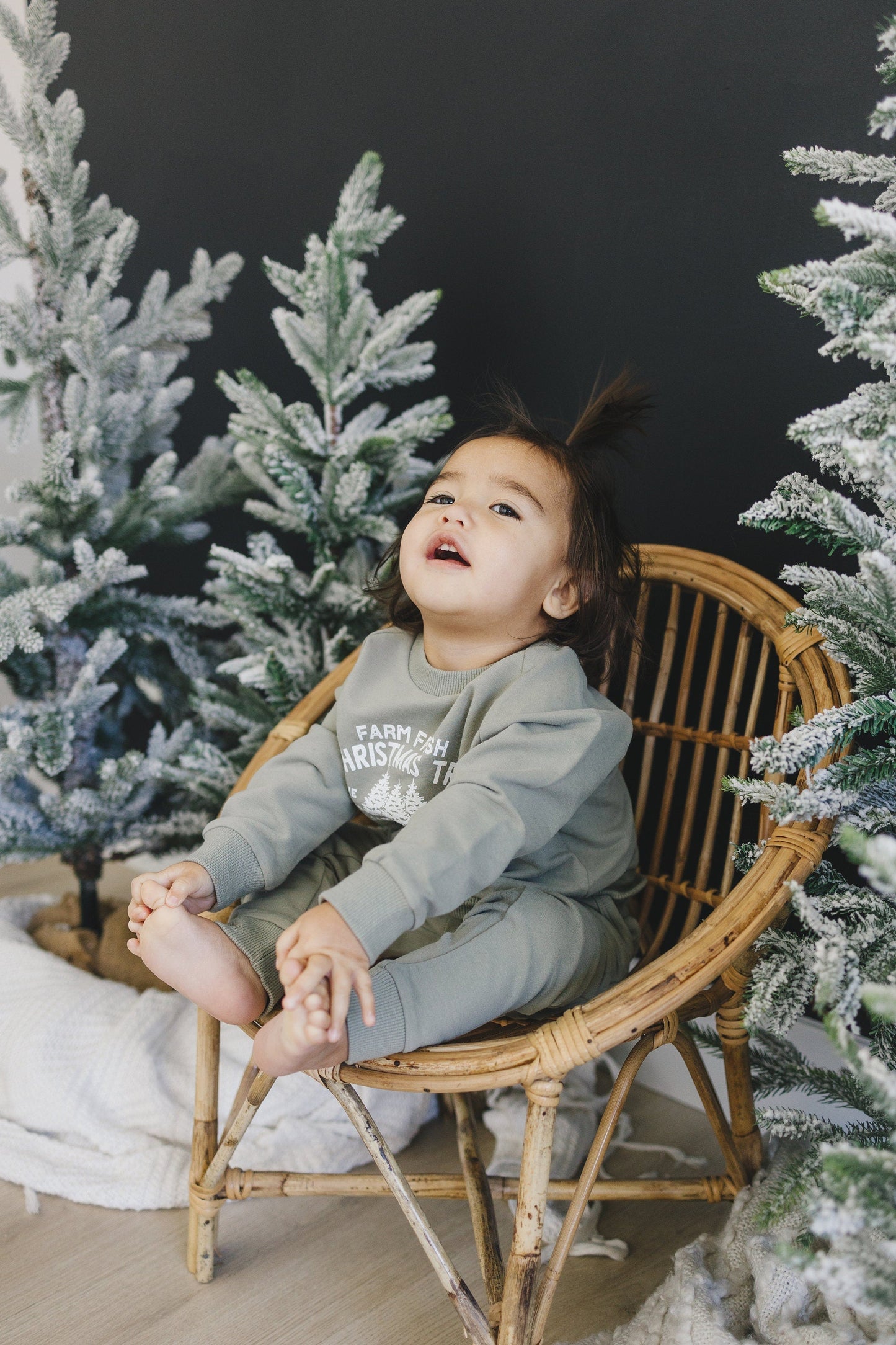 Farm Fresh Christmas Trees Organic Cotton 2pc Jogger Set