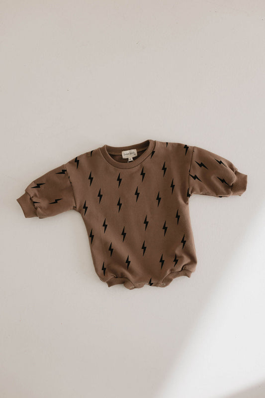 Long Sleeve Romper | Lightning Bolt