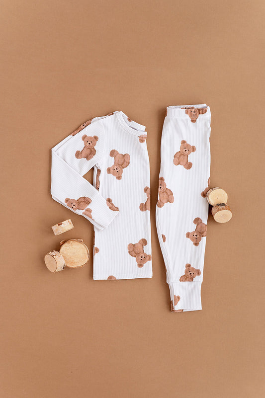 Ribbed Bear Two-Piece Long Set