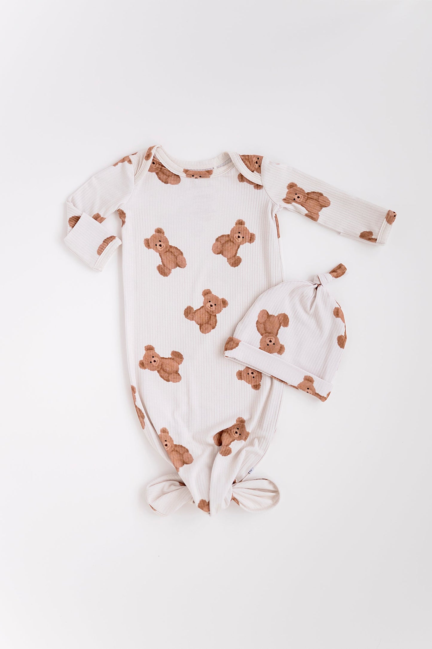 Ribbed Bear Knotted Gown