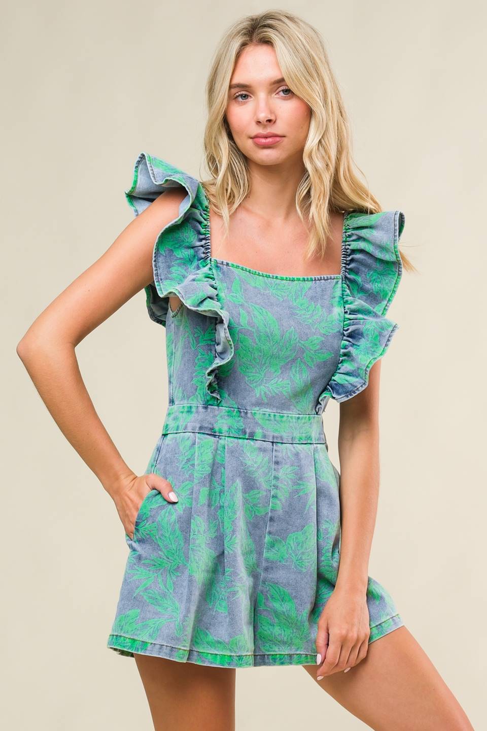 INCREDIBLE LOVE DENIM ROMPER - Mack & Harvie