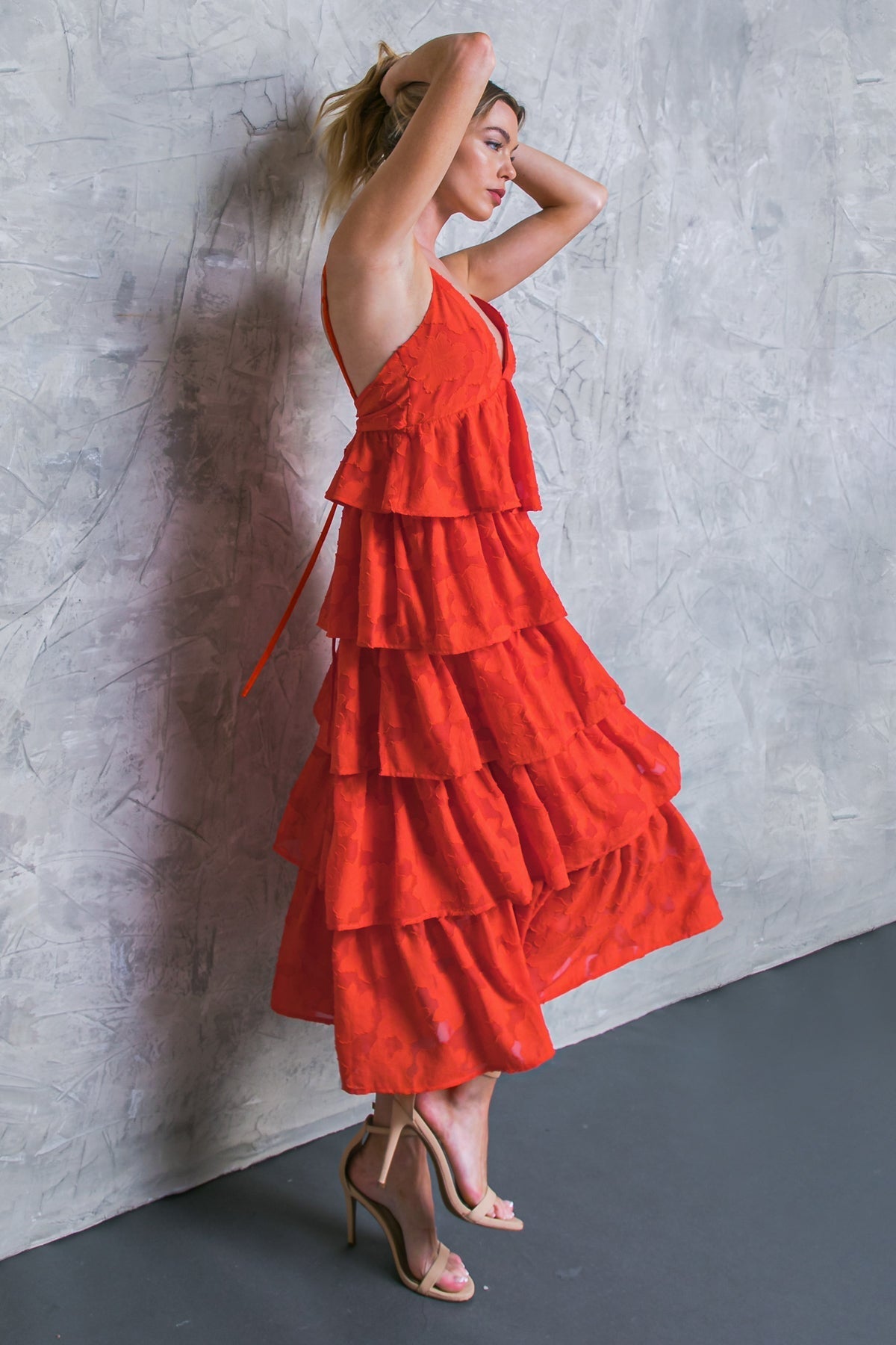ISLAND AESTHETIC WOVEN MIDI DRESS - Mack & Harvie