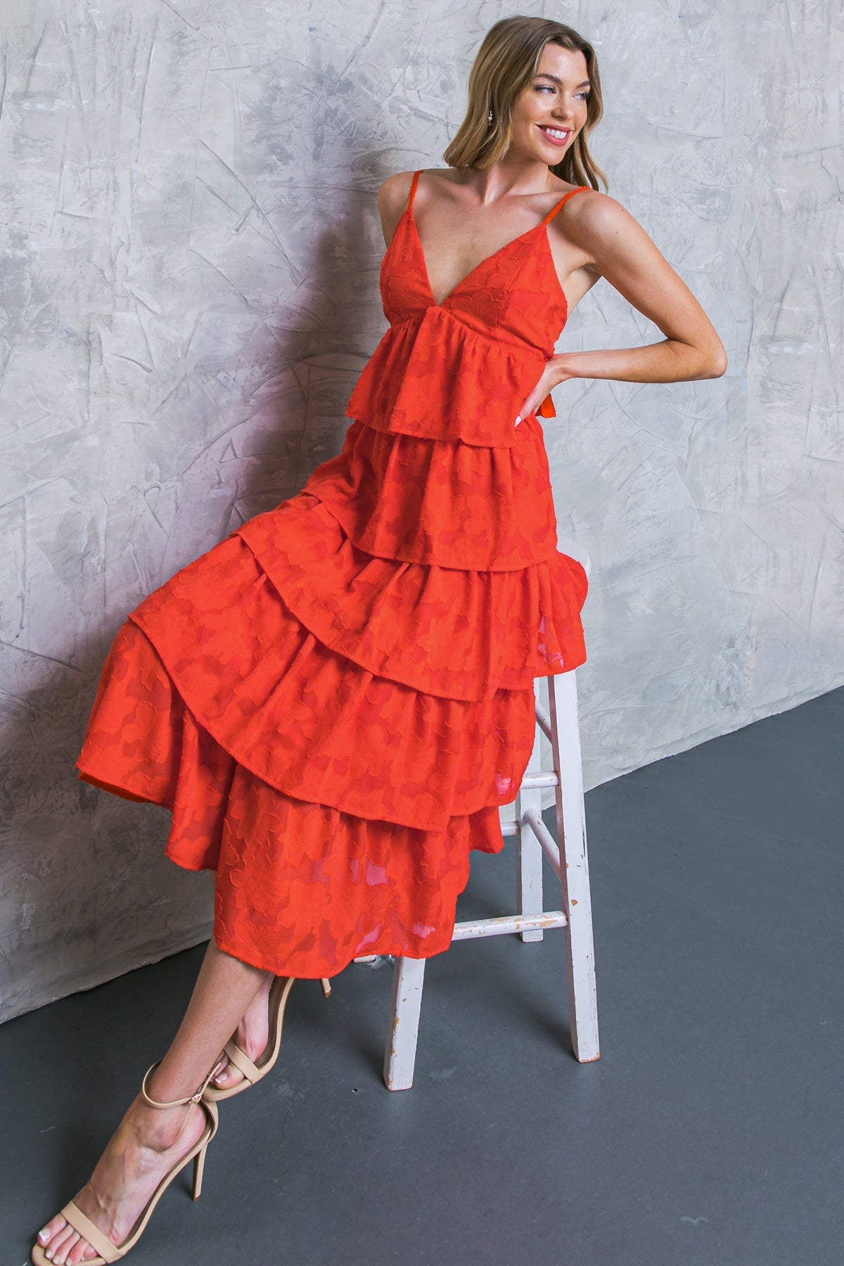 ISLAND AESTHETIC WOVEN MIDI DRESS - Mack & Harvie