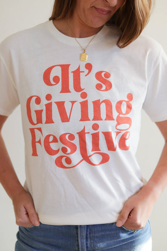 It's Giving Festive Unisex T-Shirt - Mack & Harvie