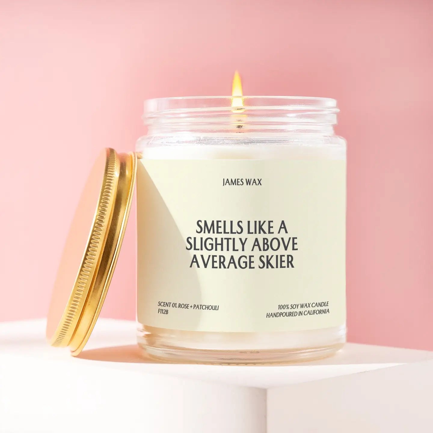 Above Average Skier Candle