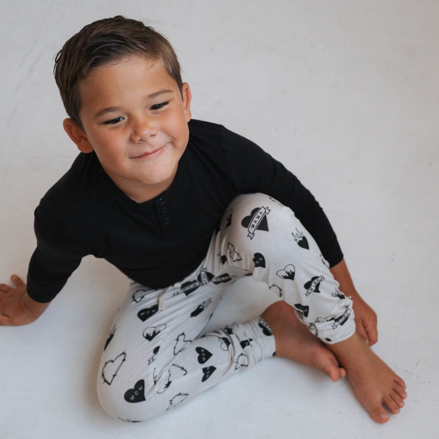 Tattoo Heart Heather Grey | Boy's Jogger