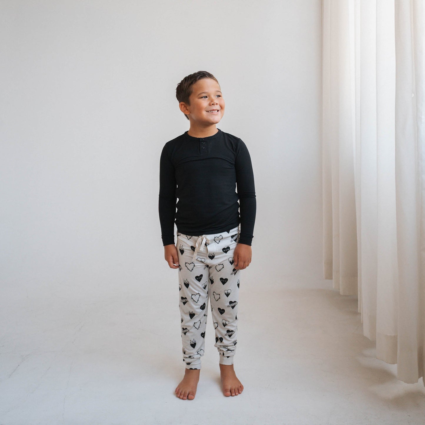 Tattoo Heart Heather Grey | Boy's Jogger