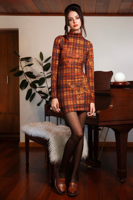 The Joni Monarch Long Sleeve Mini