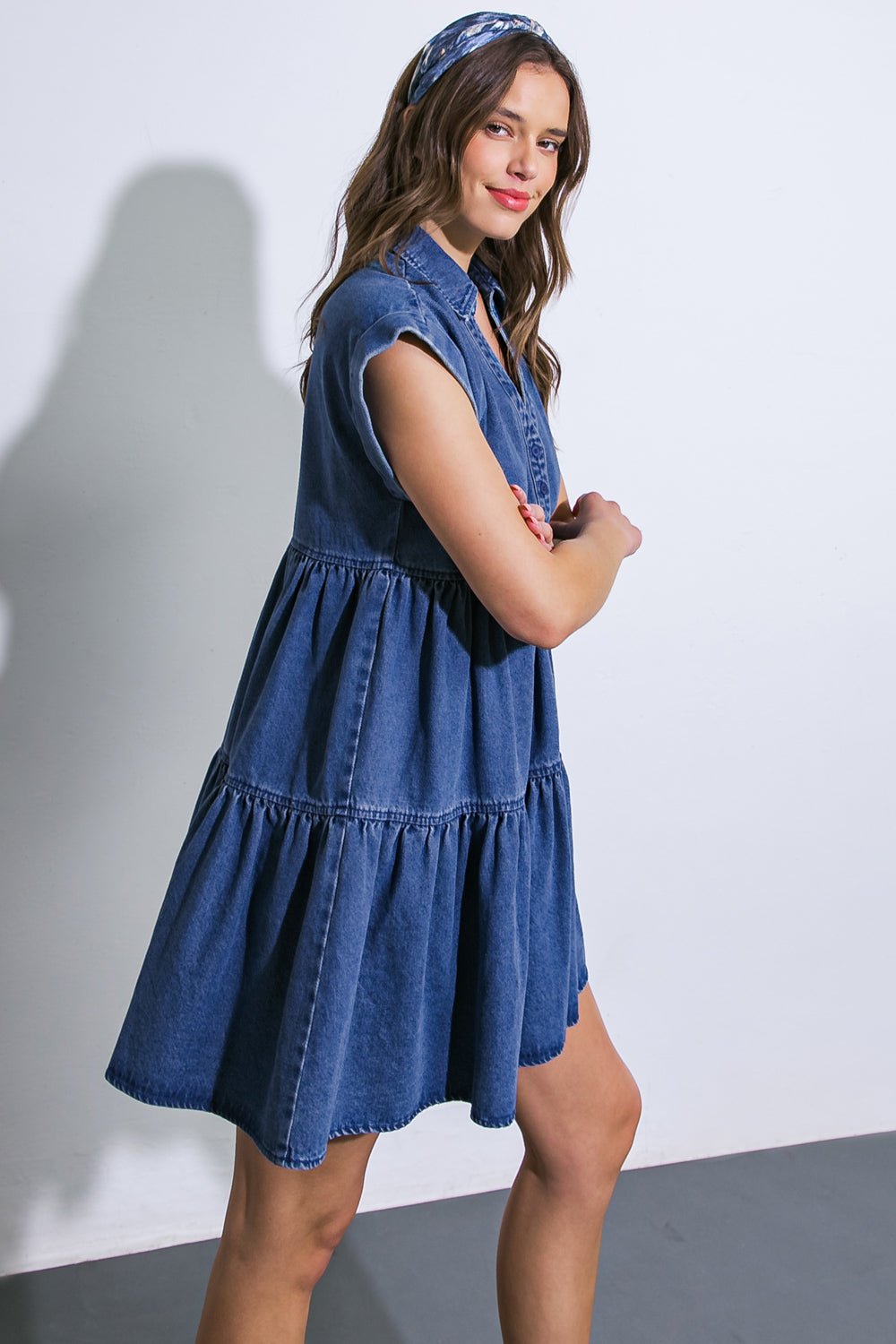 JUST THE BEGINNING TWILL MINI DRESS - Mack & Harvie