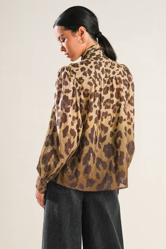 KEEPING TABS WOVEN TOP - Mack & Harvie