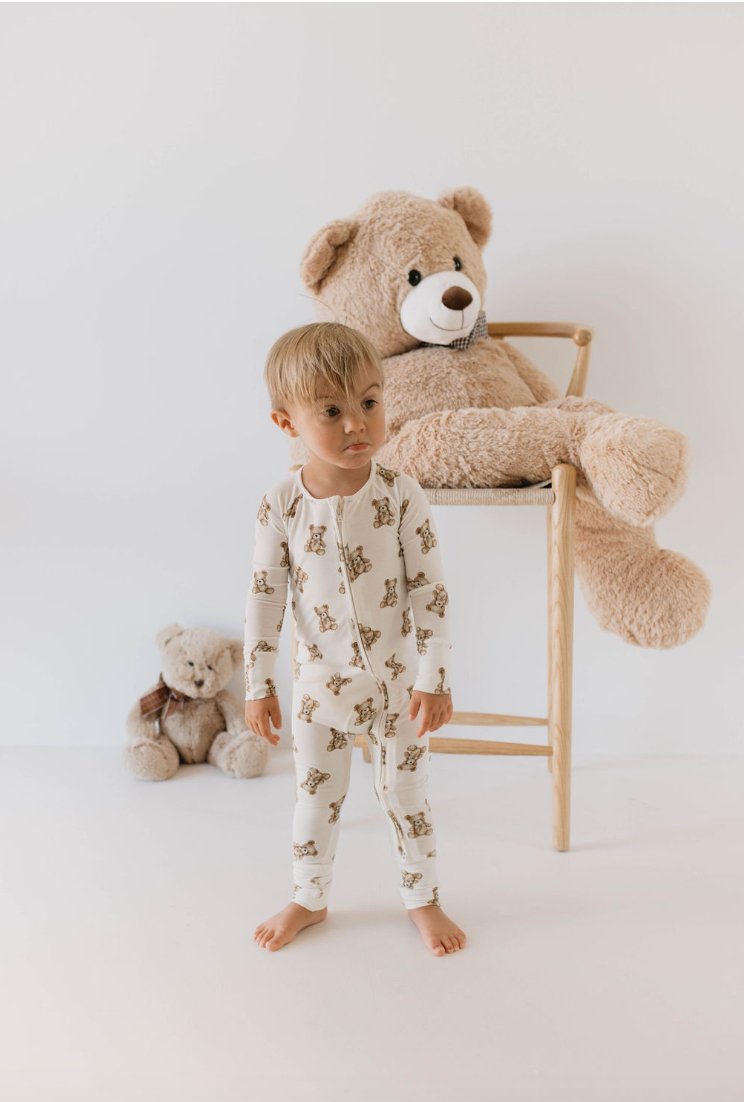 Kendy x FF Bears | 🧸 Zip Bamboo Pajamas - Mack & Harvie