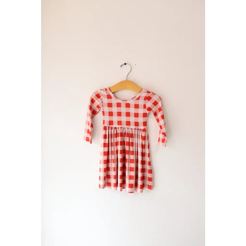 Kit Gingham Plaid Dress | Bamboo