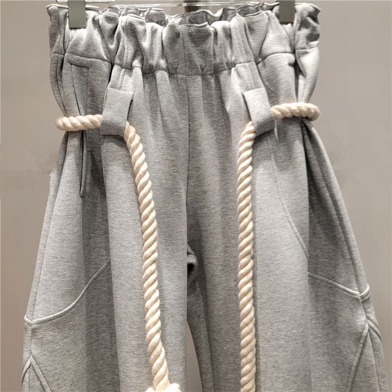 Knitted Hemp Rope Lantern Pants - Mack & Harvie