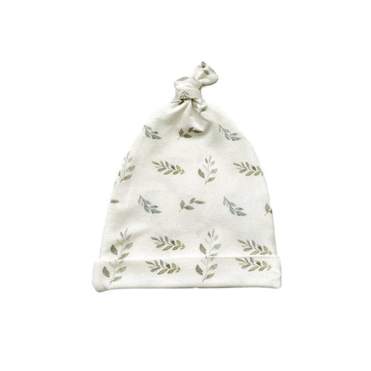 Knot Hat - Green Leaves - Mack & Harvie