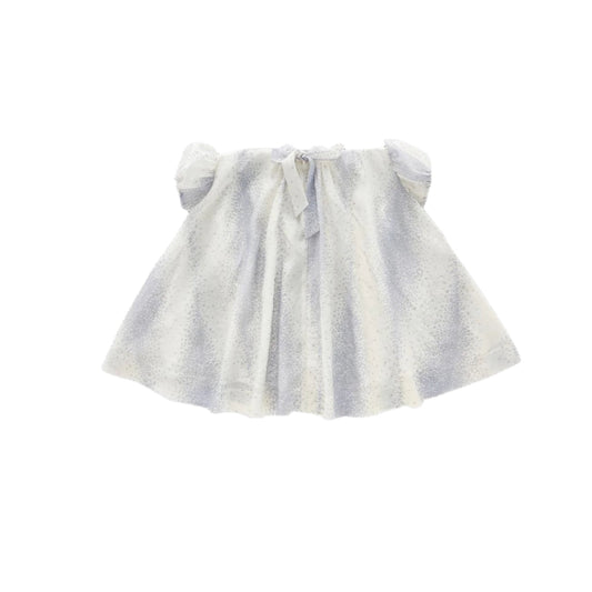 Tent Dress with Puff Sleeves - Cream